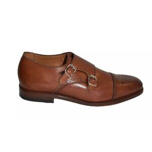 Allen Edmonds St. John's Double Monk Strap Shoe Chili Brown 10.5 D 2927 DD383